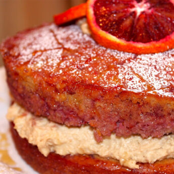 blood orange layer cake