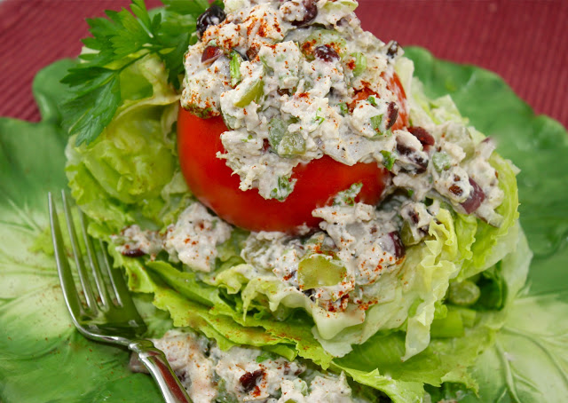 Chicken Salad with Dried Cranberries and Grapes