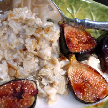 brown sugar roasted fig oatmeal