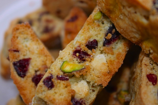 Pistachio Cranberry Biscotti