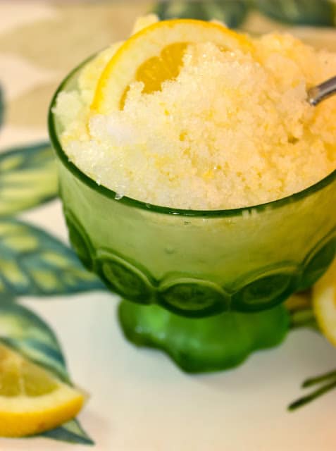 citrus granita, Italian ice, lemon, Amalfi Coast, Italy