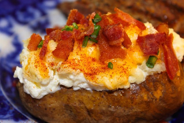 twice-baked potatoes with fontina cheese
