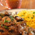pork marsala risotto alla milanese
