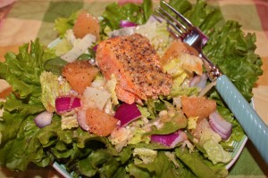 Grilled Salmon Salad