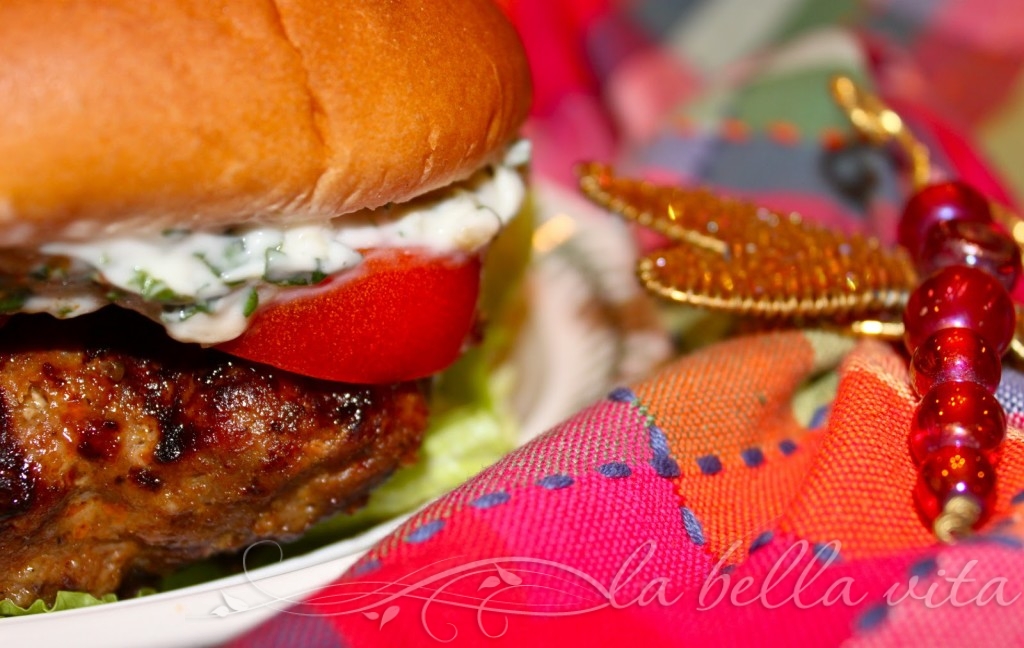 Sun-Dried Tomato Pesto Turkey Burgers with Basil Aioli