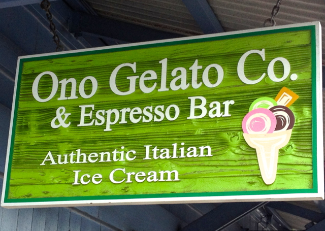 Ono Gelato - owned by a guy from Tuscany, Italy. It really was the real deal, with fresh Hawaiian fruit for flavors!
