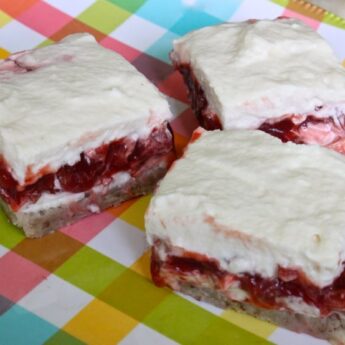 strawberry rhubarb bars