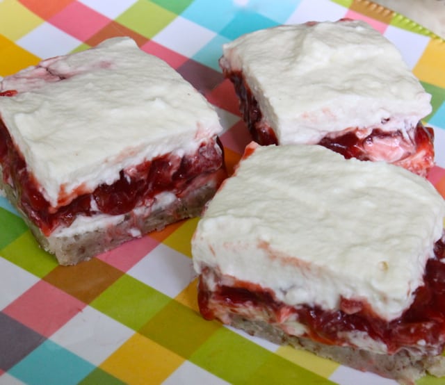 strawberry rhubarb bars