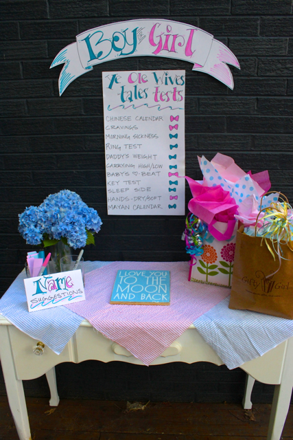 Gender Reveal and Baby Shower