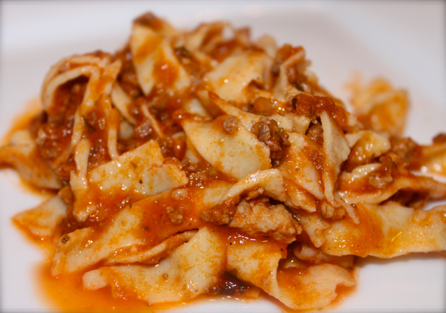 Tagliatelle in Bolognese