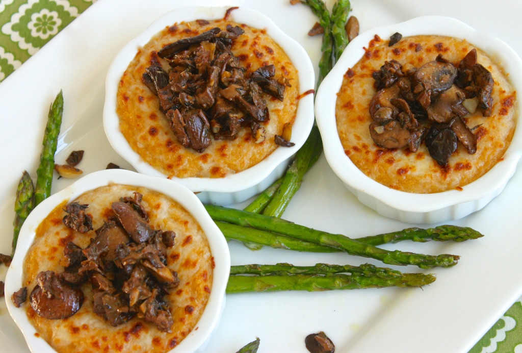 Fontina Polenta with Sauteed Porcini Mushrooms