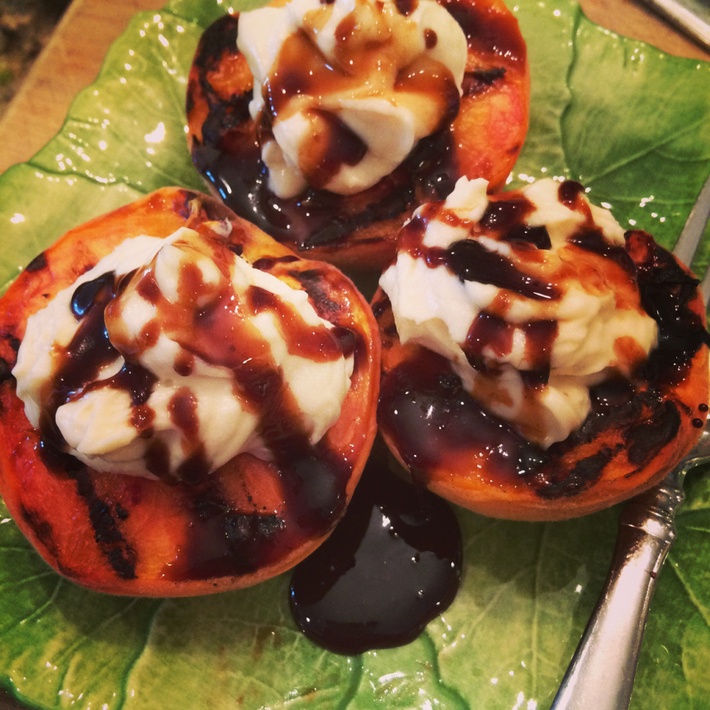 grilled peaches