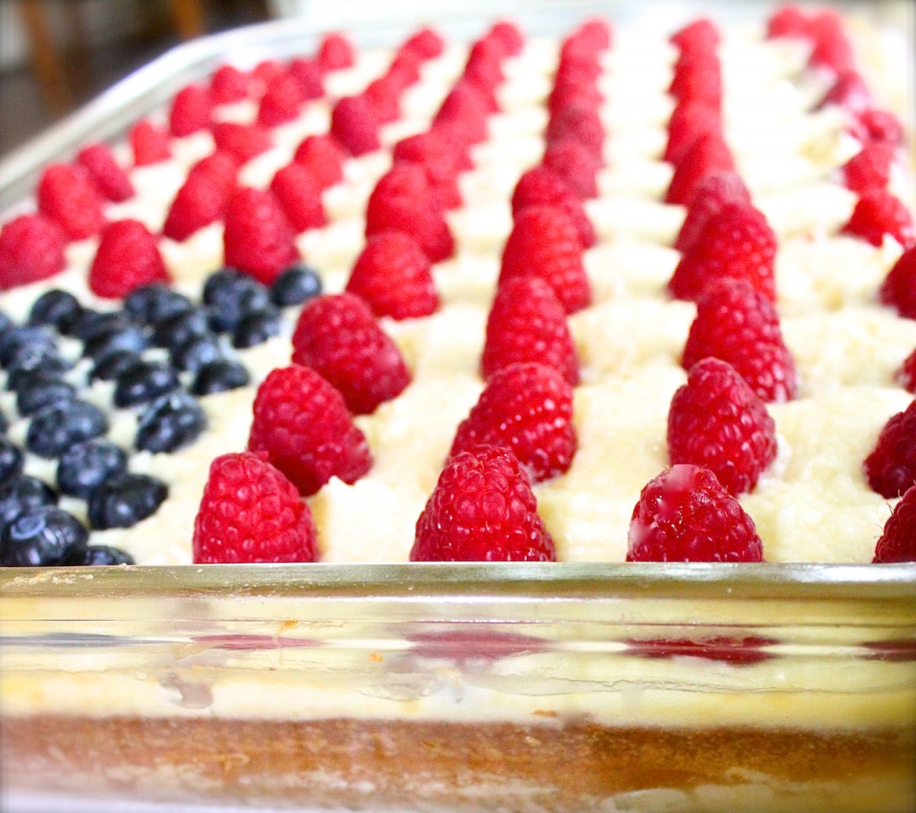 flag cake memorial day 4th of July