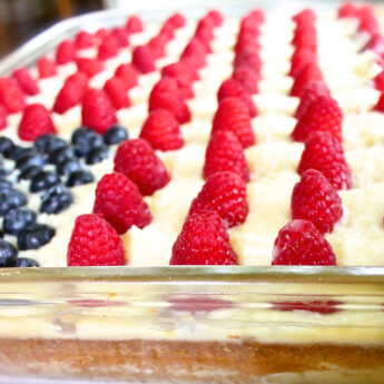 flag cake memorial day 4th of July