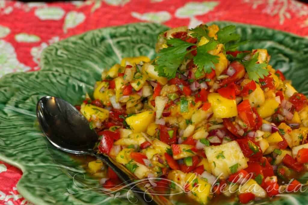 Superb and Easy Mango Pineapple Salsa