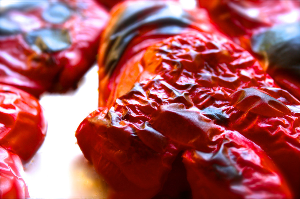 how to roast and freeze red peppers