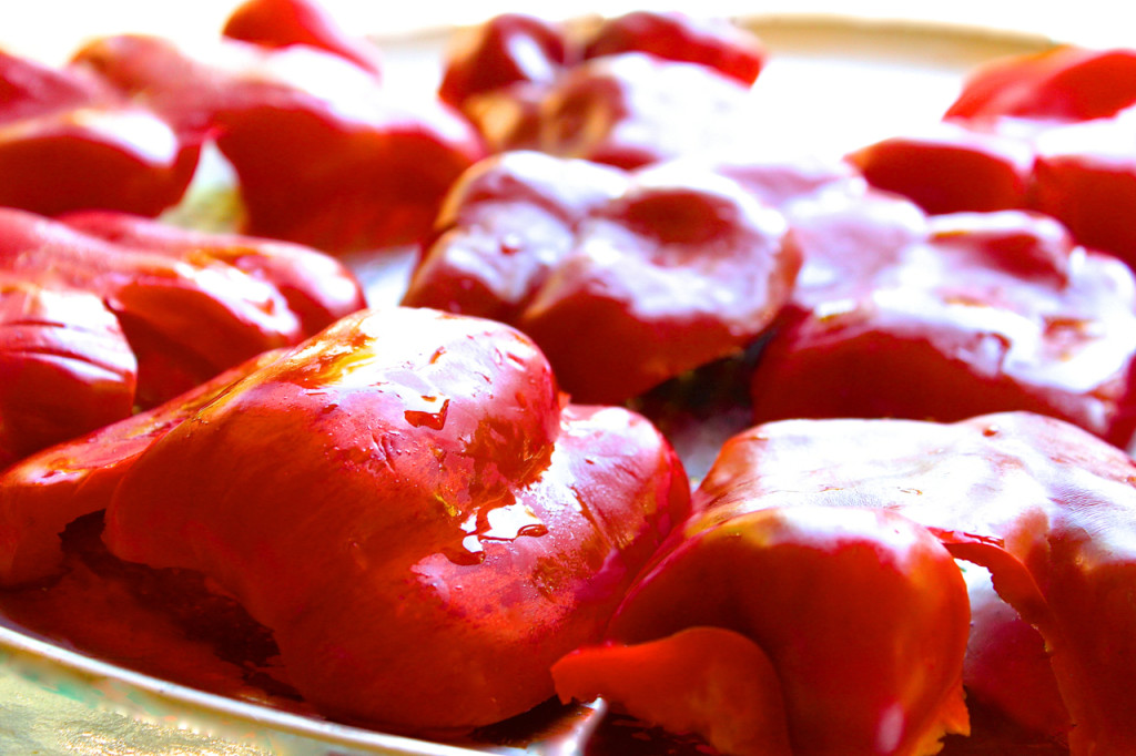 how to roast and freeze red peppers