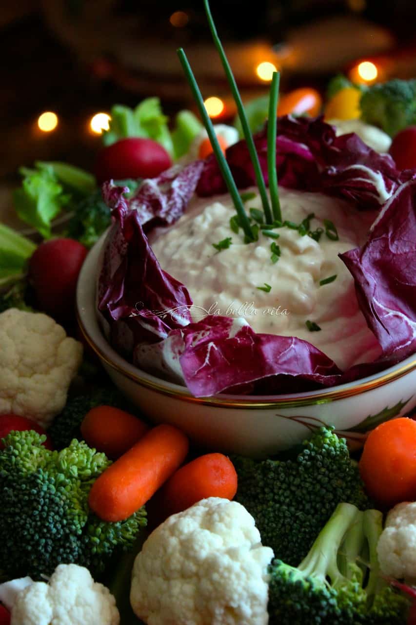 Creamy Veggie and Chip Dip