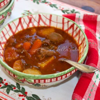 Italian Beef Stew with Polenta