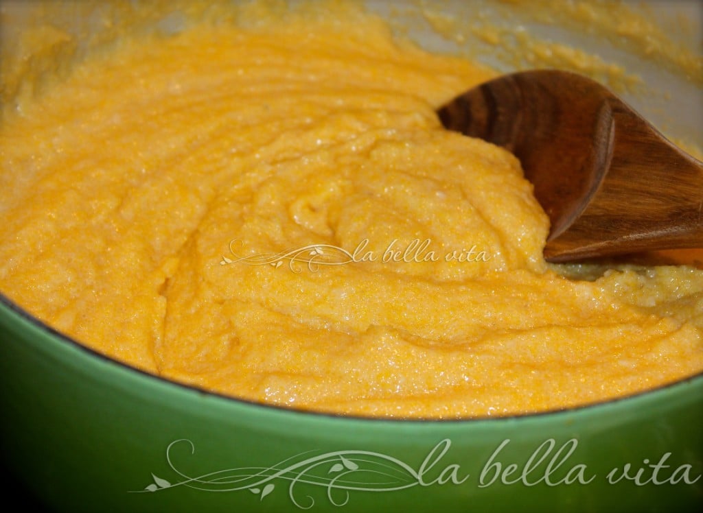 Nonna's Stew with Fried Polenta and Fontina