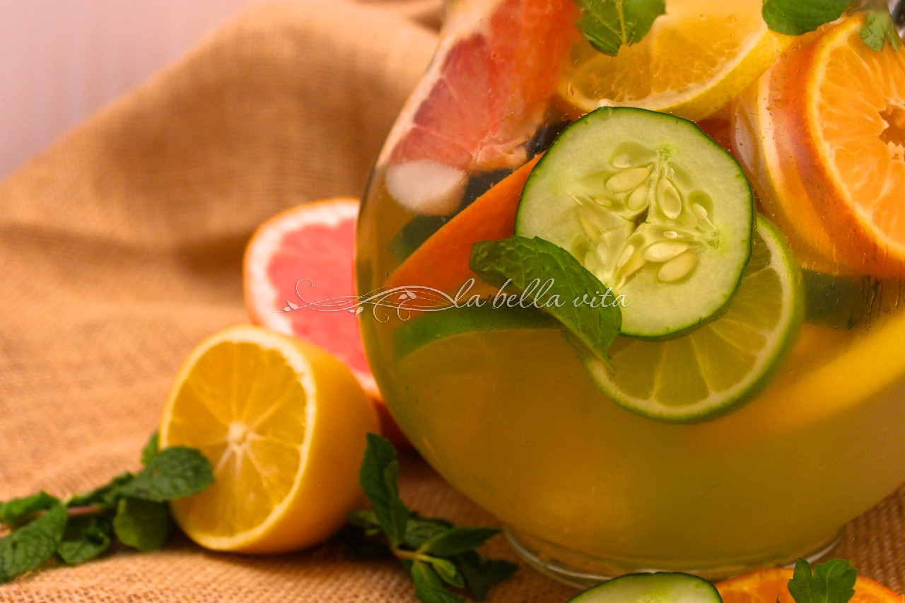 Infused Water with Herbs, Citrus, + Fruit - Champagne Tastes