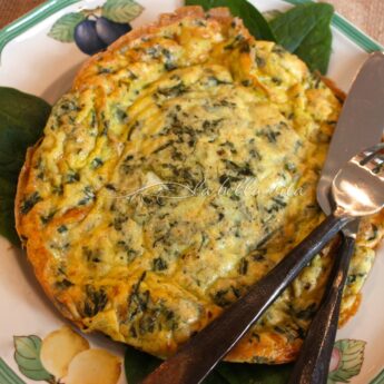 Frittata with Swiss Chard and Italian Cheese