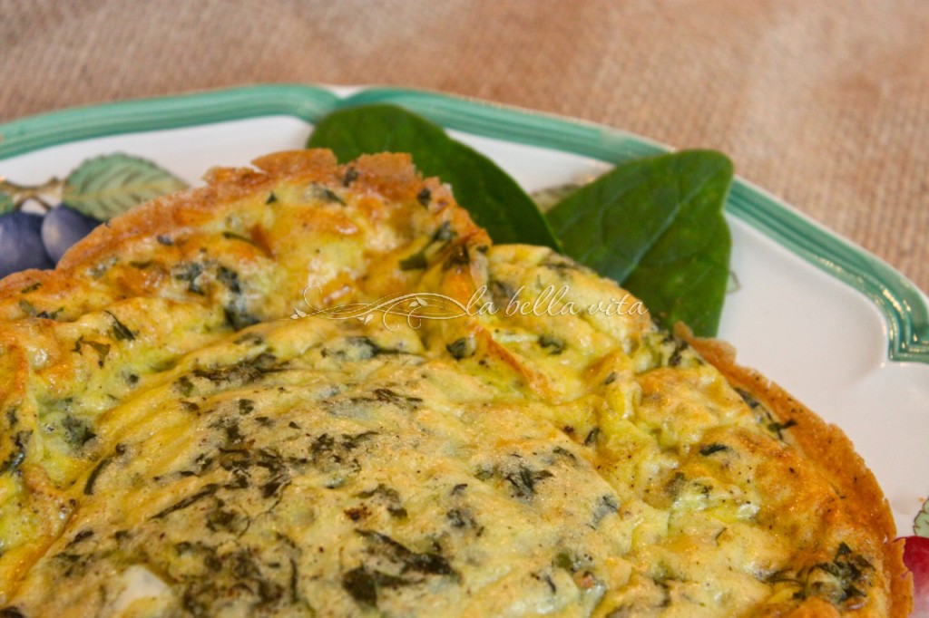 Frittata with Swiss Chard and Italian Cheese