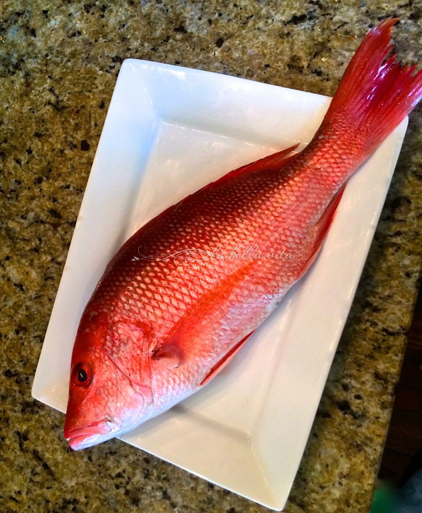 Caribbean Fried Red Snapper