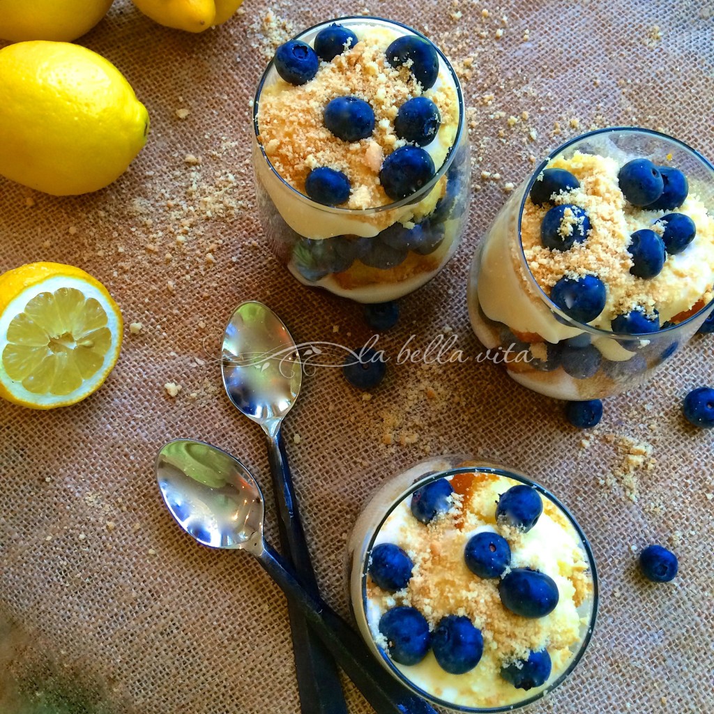 Blueberry Limoncello Cream Parfaits