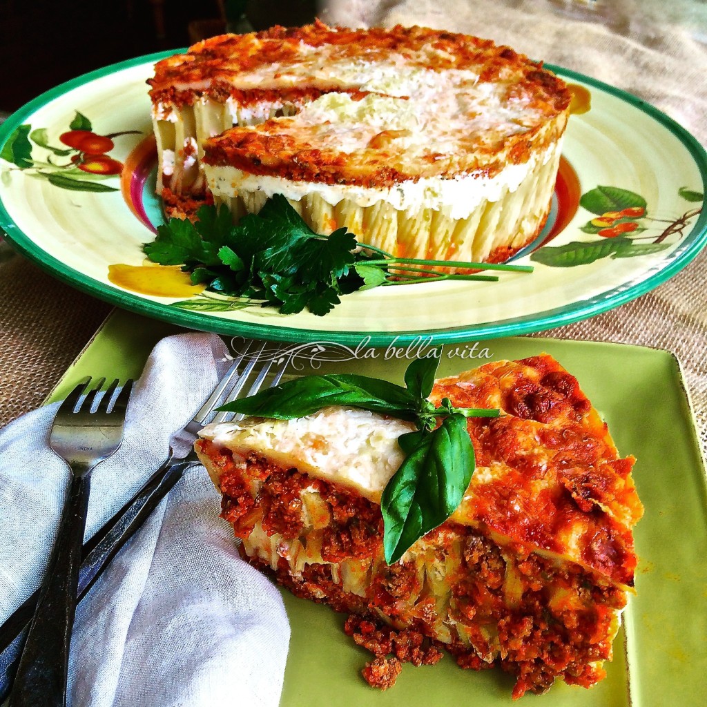 Cheesy Italian Rigatoni Torta