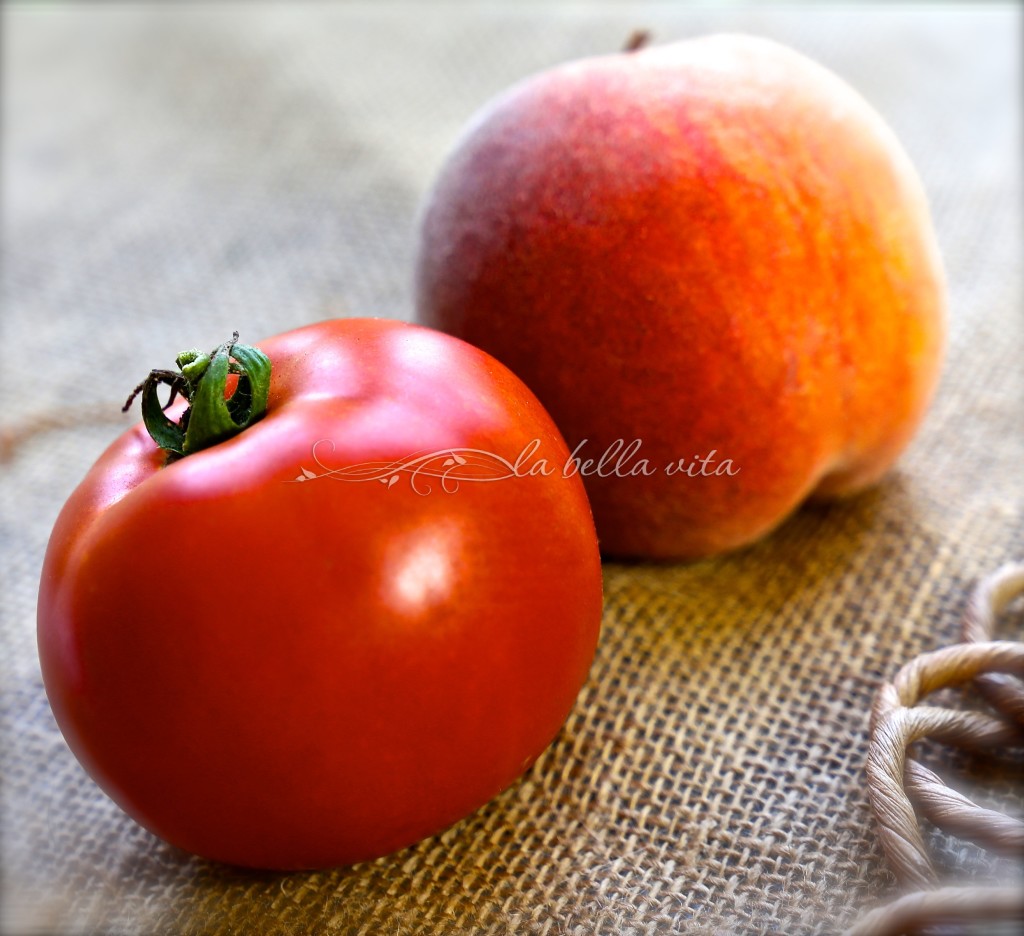 peach caprese salad