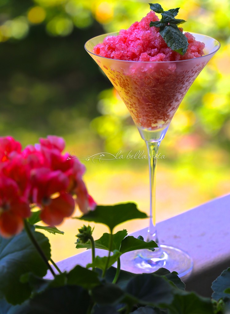 watermelon granita italian ice