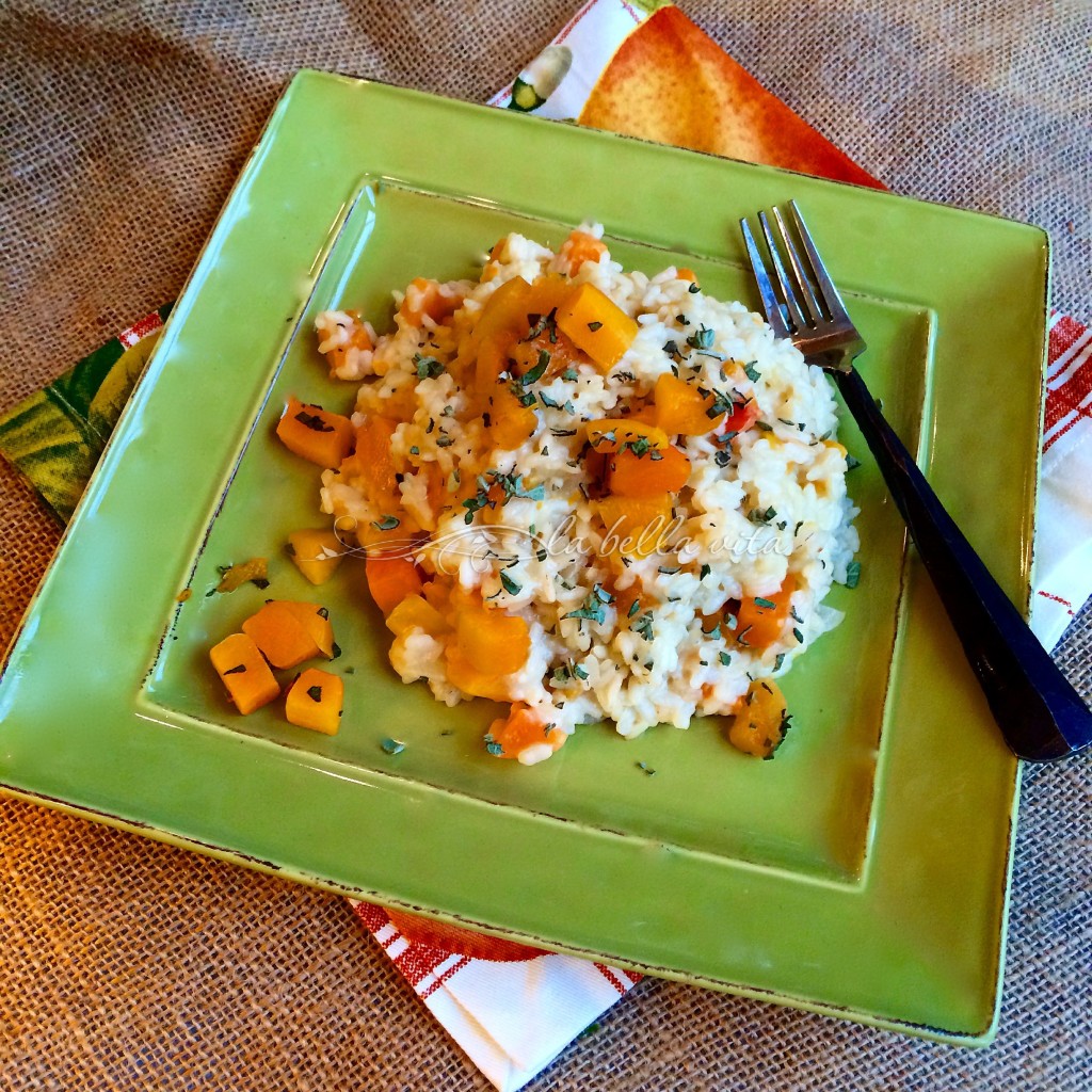 Roasted Butternut Squash Risotto with Sage