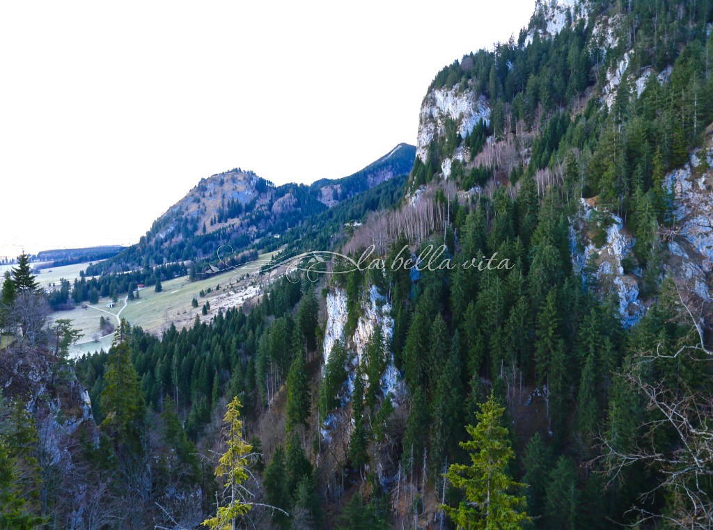 the mountainside on which the castle is set, is extremely steep!