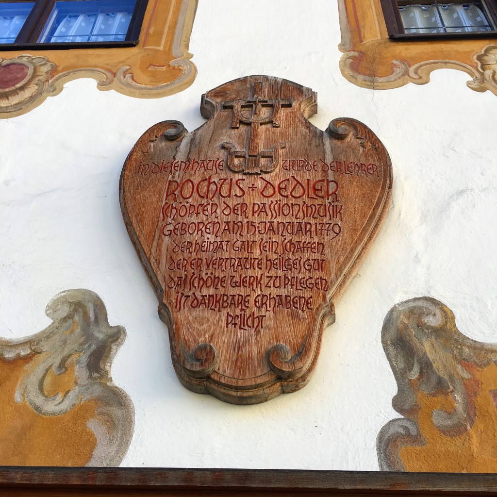 an old carved wooden plaque