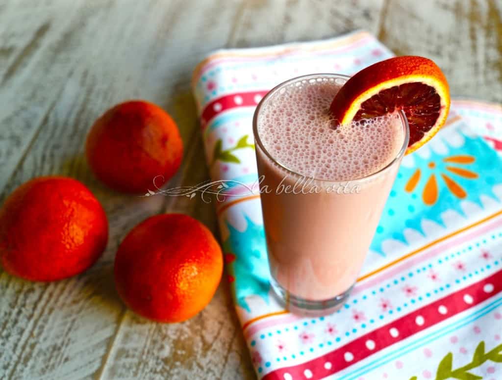 Skinny, Creamy Blood Orange Smoothie