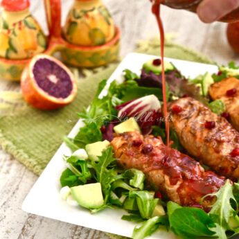 Blood Orange and Salmon Salad with Blood Orange Vinaigrette