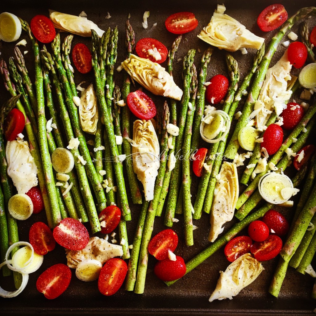 Italian Cheesy Artichoke and Asparagus Phyllo Pie 