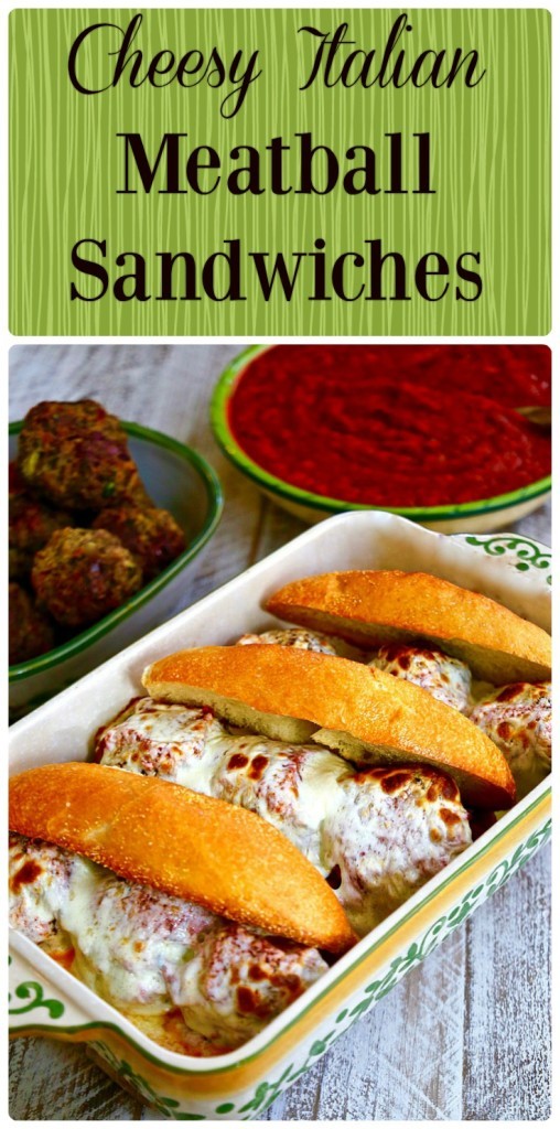 Cheesy Italian Meatball Sandwiches