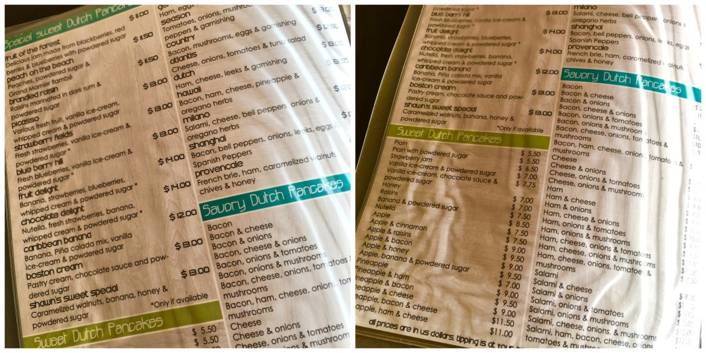 Best Breakfasts on Aruba Dutch Pancakes La Bella Vita Cucina