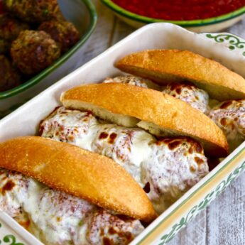 Cheesy Italian Meatball Sandwich
