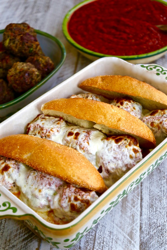 Cheesy Italian Meatball Sandwich