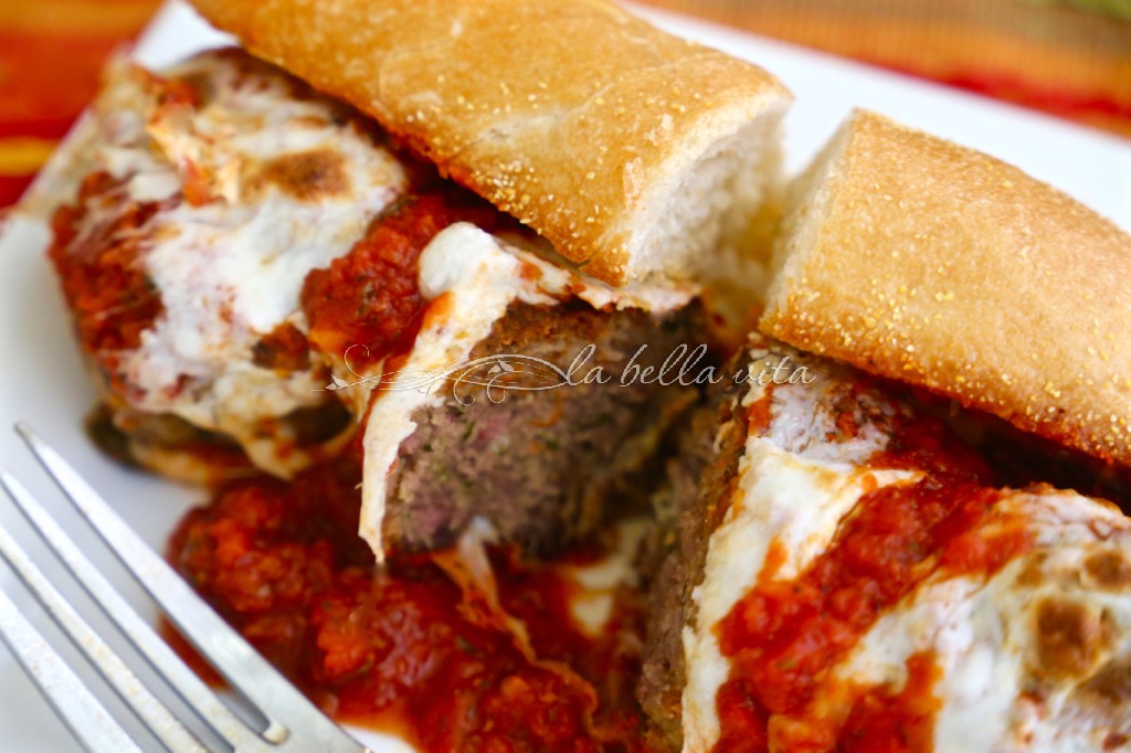 Cheesy Italian Meatball Sandwich