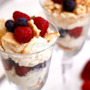 Italian Berries, Mascarpone and Marsala Budini