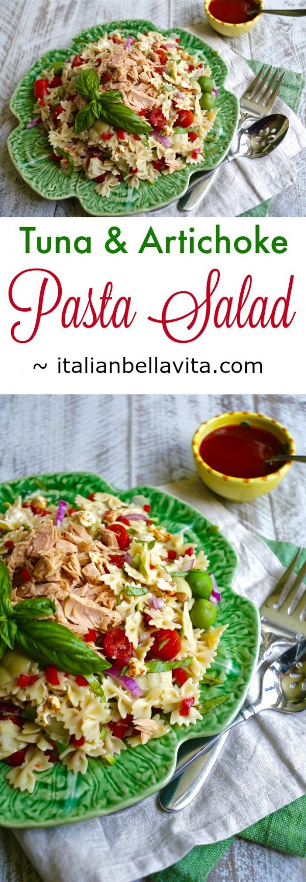Tuna and Artichoke Pasta Salad — Pasta Fredda, Dining Al Fresco La