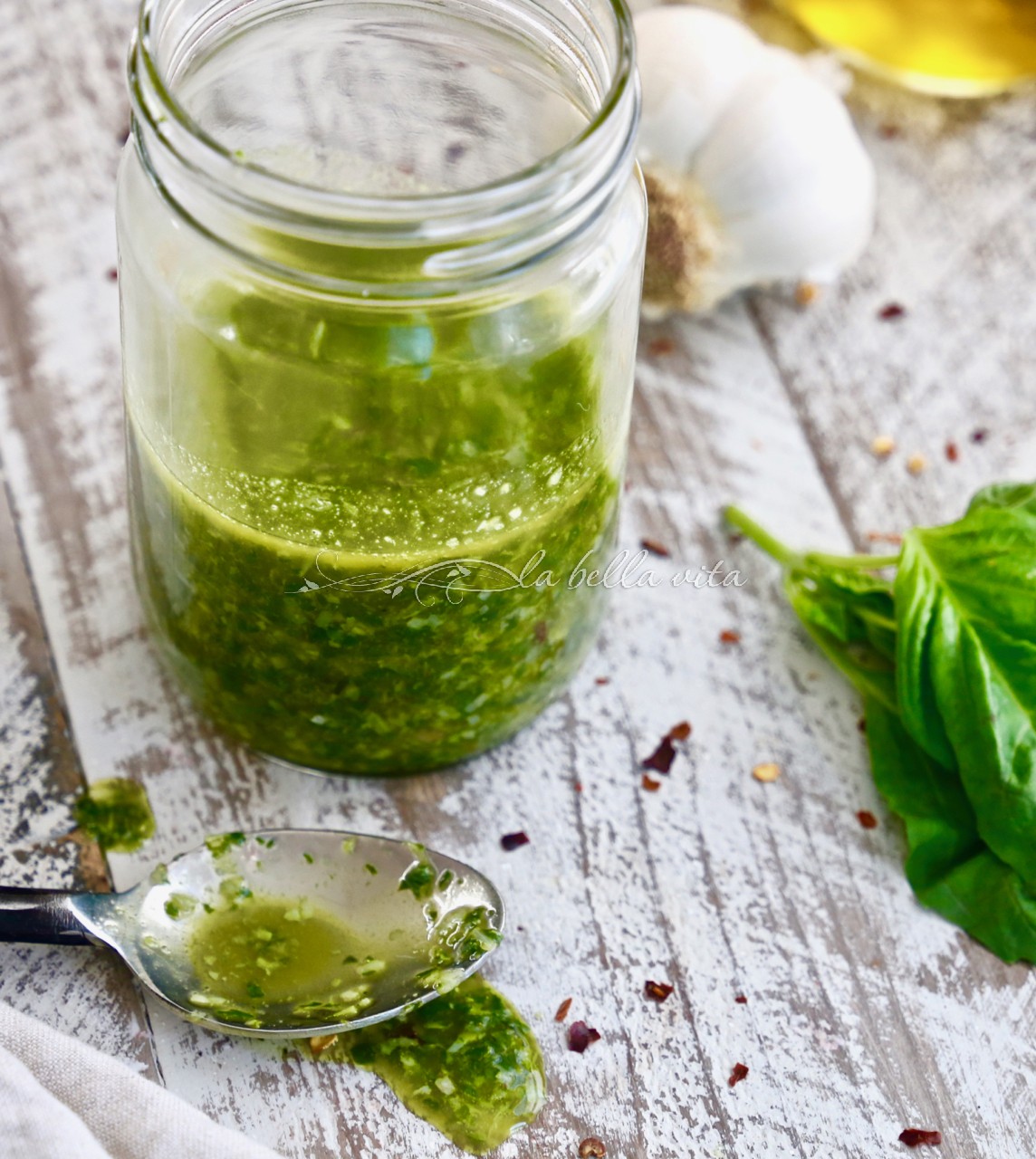 Fresh Basil Vinaigrette is the perfect, flavorful way to dress a fresh