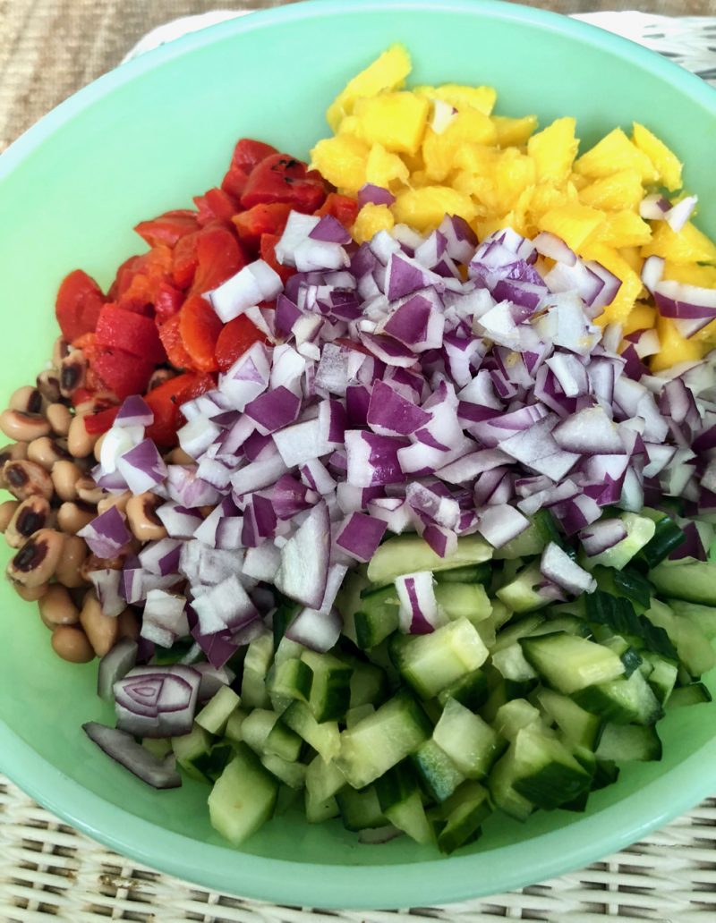 Corn and BlackEyed Pea Salad on La Bella Vita Cucina