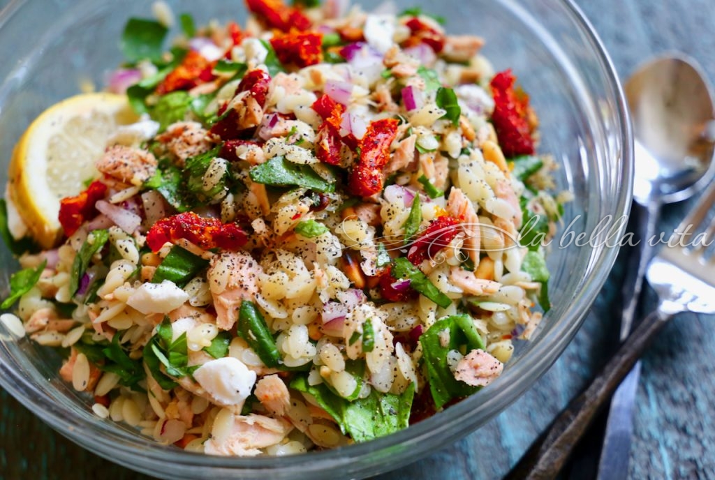 Italian Tuna and Orzo Salad La Bella Vita Cucina