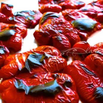 How To Roast and Freeze Red Peppers | La Bella Vita Cucina
