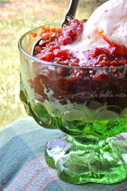 Ooey, Gooey Strawberry Rhubarb Crisp or Topping